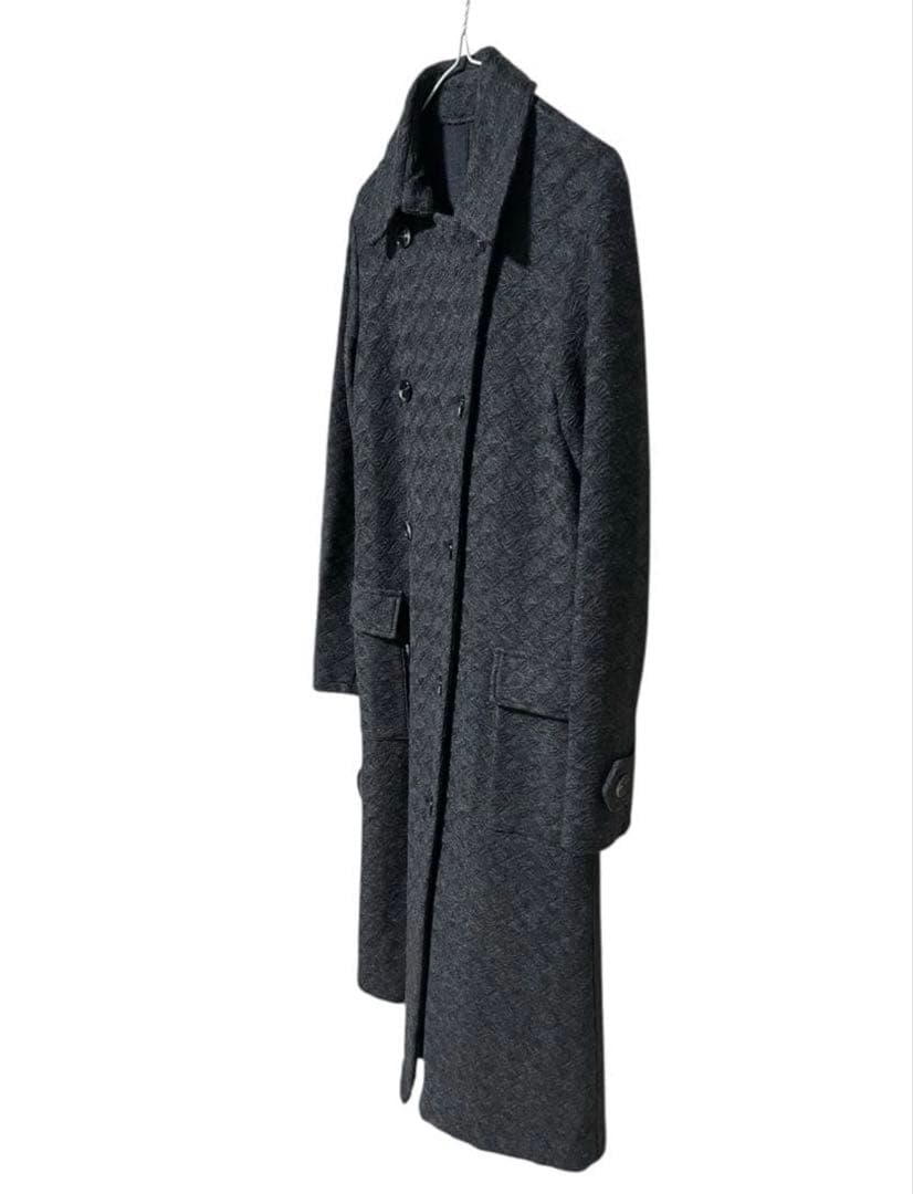 希少 Yu Homma 本間遊 立体ジャガード織 ロングコート ヨウジヤマモト