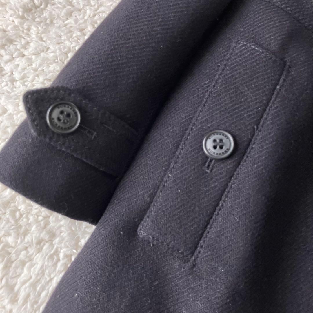 美品】バーバリー チルドレン カシミヤ&羊毛混 Pコート ノバチェック