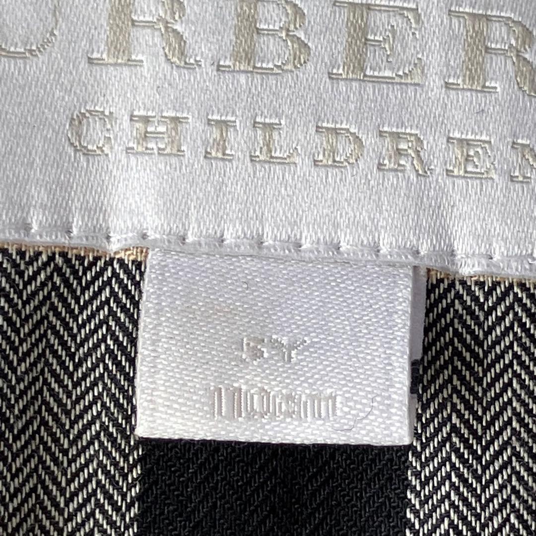 美品】バーバリー チルドレン カシミヤ&羊毛混 Pコート ノバチェック