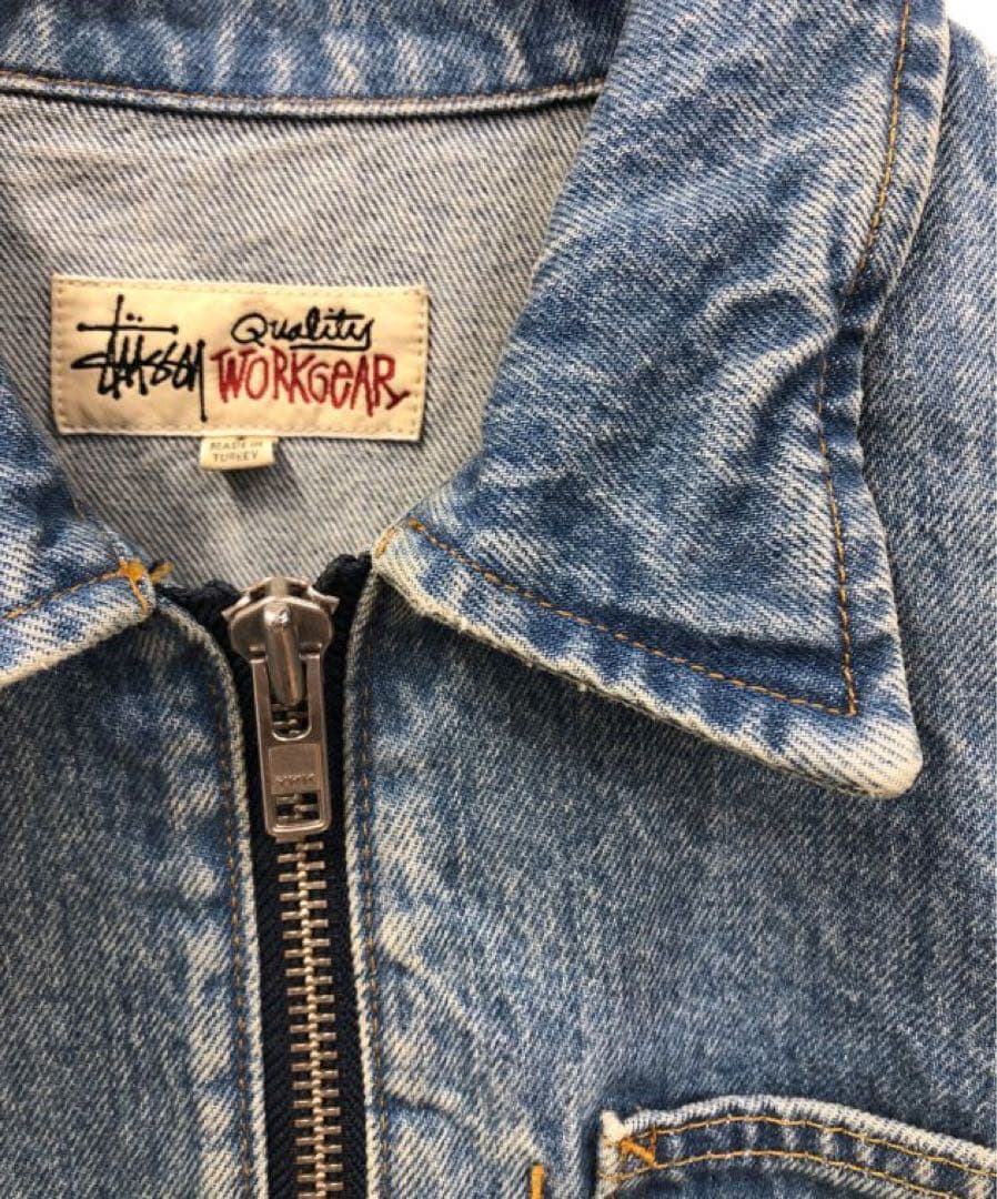 Stussy Quality Workgear Gジャン Lサイズ ダークデニム