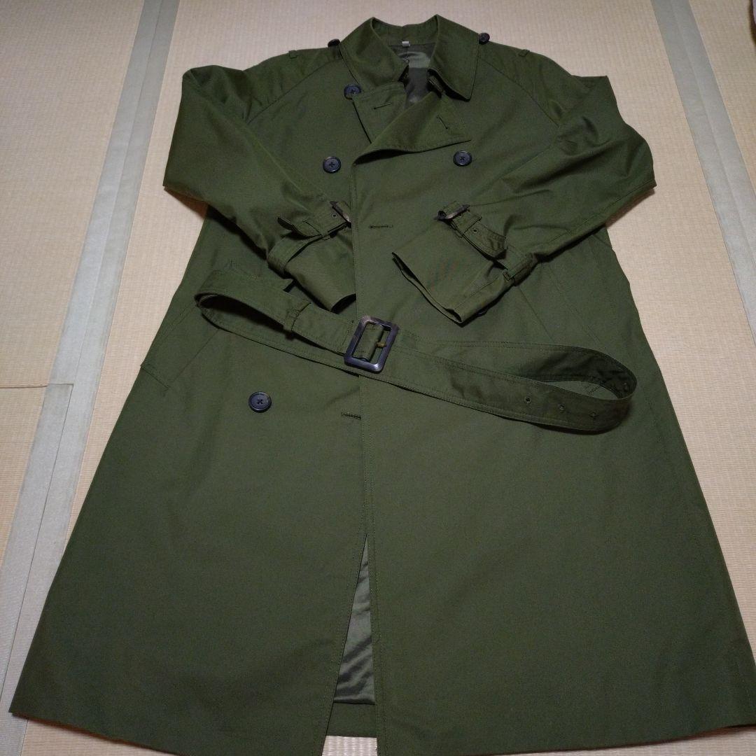 無印良品 オリーブグリーン ダブルブレスト トレンチコート Lサイズ