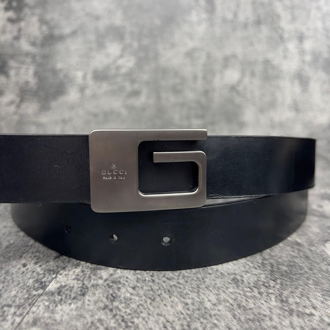 GUCCI Gバックル レザー ベルト ブラック インターロッキングG バックル付き ベルト ・ブラック レザー | GUCCI公式