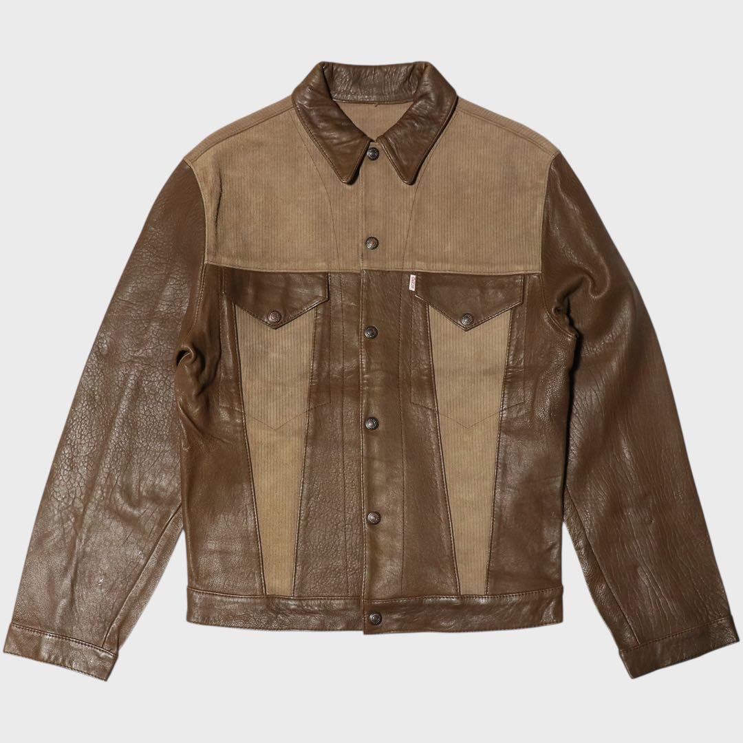 初期☆WAREHOUSE☆50s 3rd レザージャケット☆トラッカージャケット