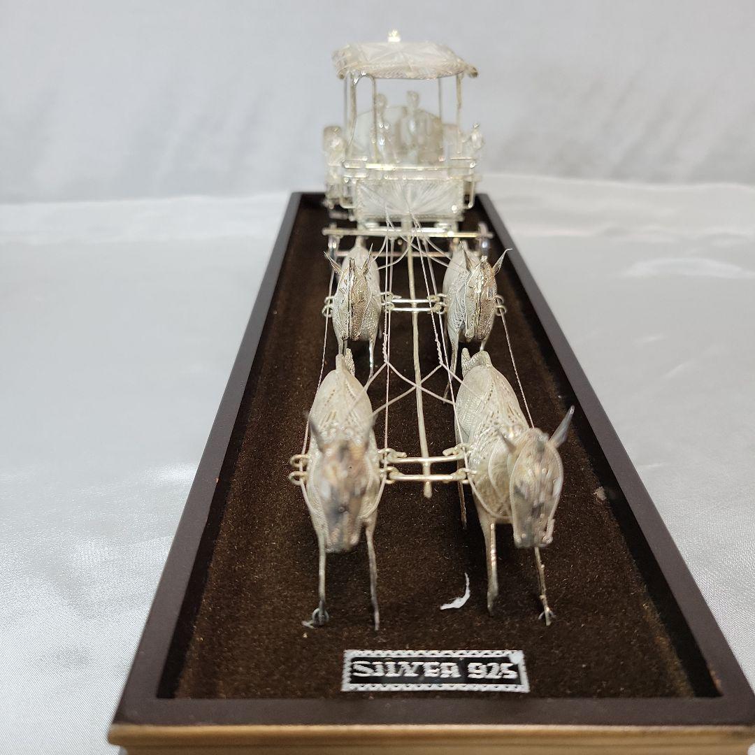 《伝統工芸品》銀線細工　馬車