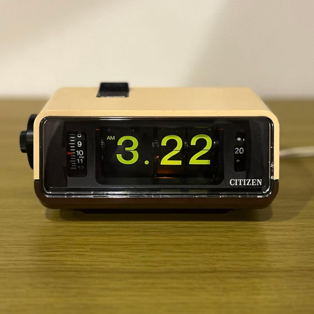 メンテ済み・動作正常】CITIZENパタパタ時計 ハイリーフ・カーチス