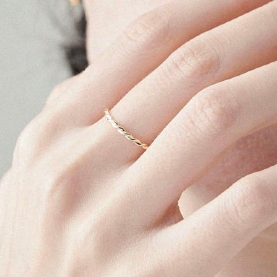 ete レイヤード ツイスト リング K10 YG 15号 - メルカリ