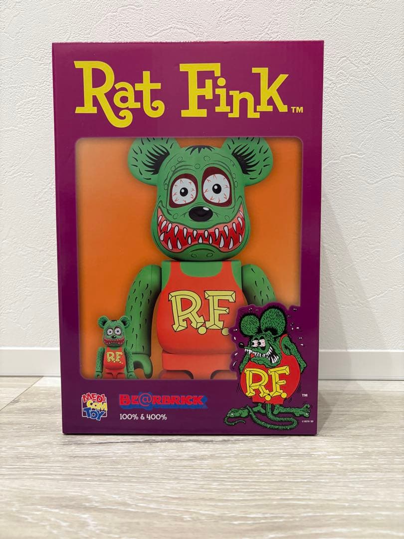 最終値下げ未開封Bearbrick Rat Fink 100% & 400% 最終値下げ未開封Bearbrick Rat Fink 100% & 400% 最終値下げ未開封