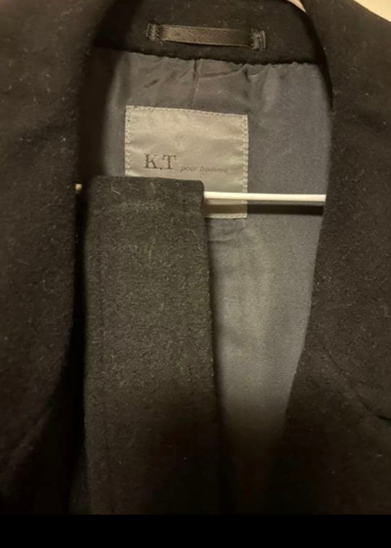 K.T.pour homme ダブルチェスターコート マキシ丈 約120cm