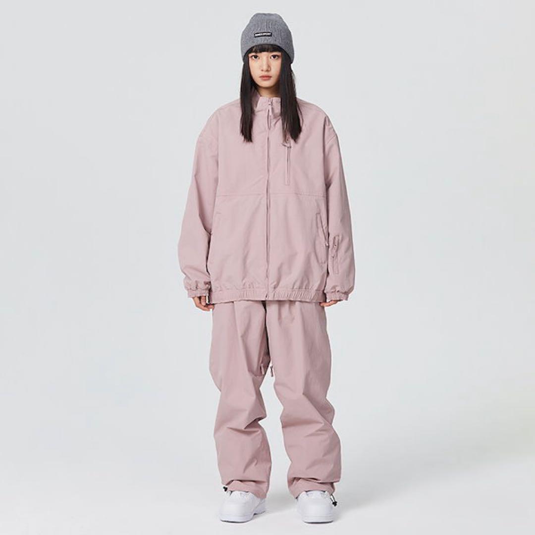 スノーボードウェア ピンク スノボ 上下セット レディース S スキー