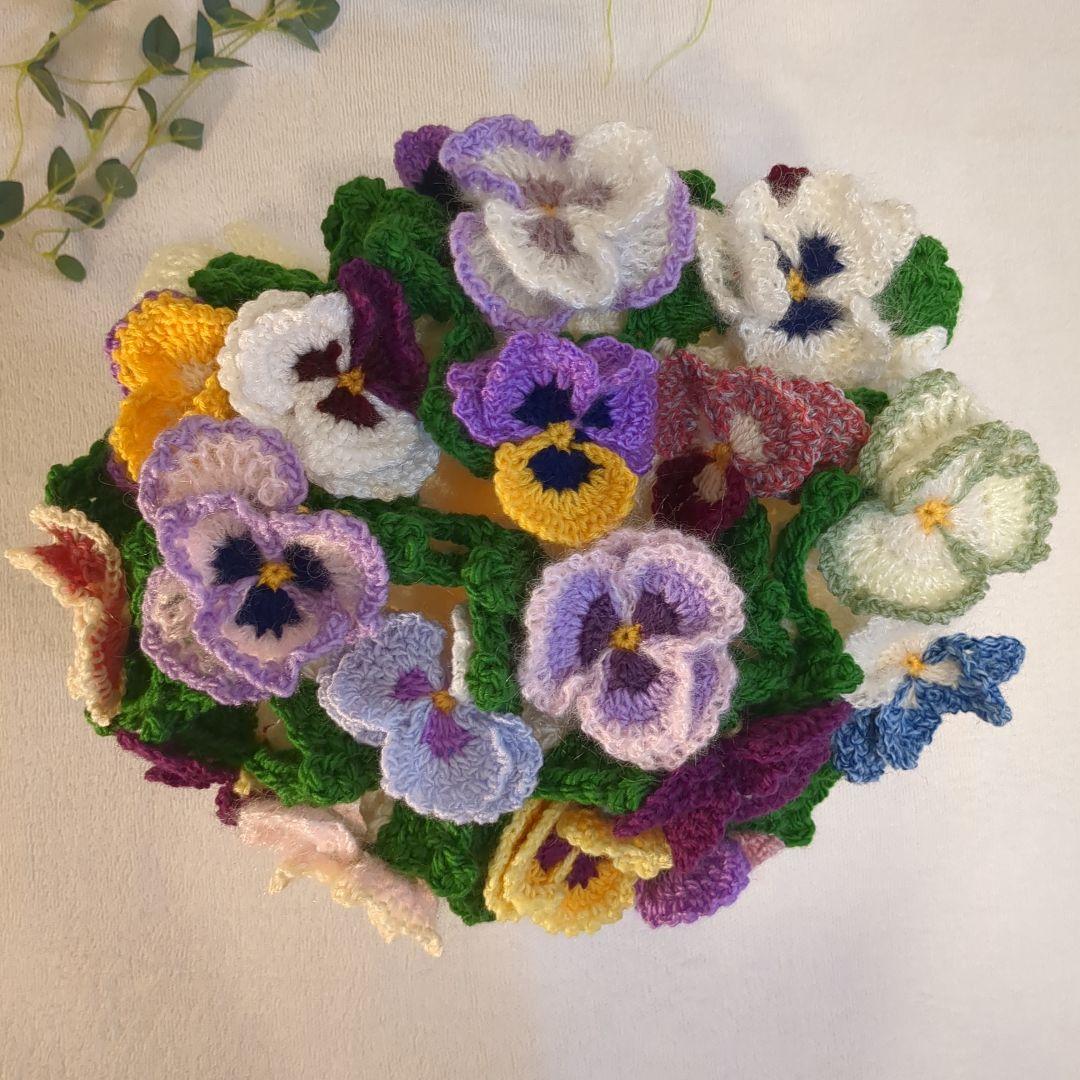 か*ん様 ブーケブランケット 花束ブランケット パンジー リボン - メルカリ