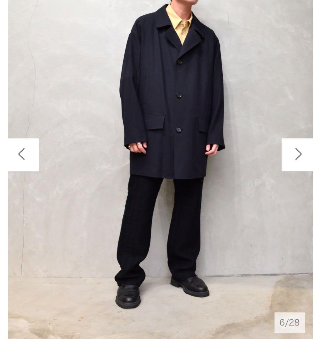 auralee HARD TWIST WOOL DOBBY HALF COAT - メルカリ