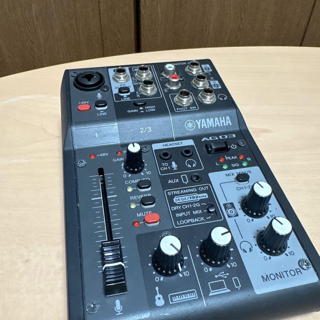 YAMAHA AG03 ライブストリーミングミキサー Amazon.co.jp: ヤマハ(YAMAHA) ライブストリーミングミキサー 3