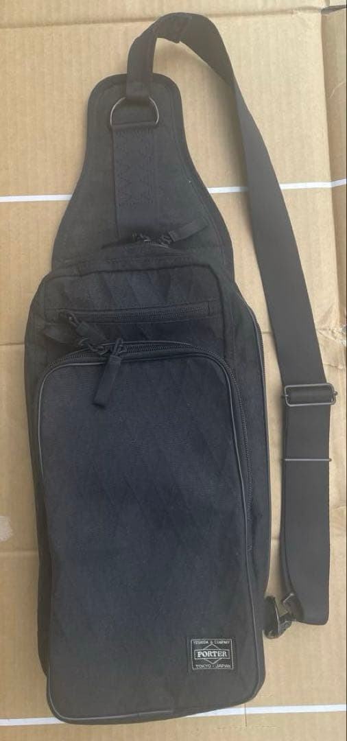 PORTER / HYBRID SLING SHOULDER BAG ブラック Porter Hybrid Sling Shoulder Bag - Black - Due West