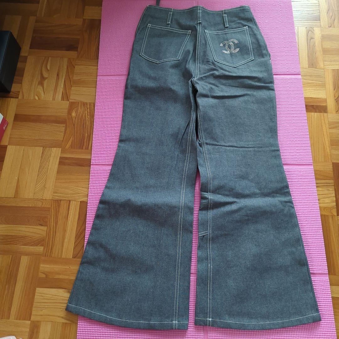 koyuki様専用シャネルCOCOマークデニムワイドベルボトム未使用品36