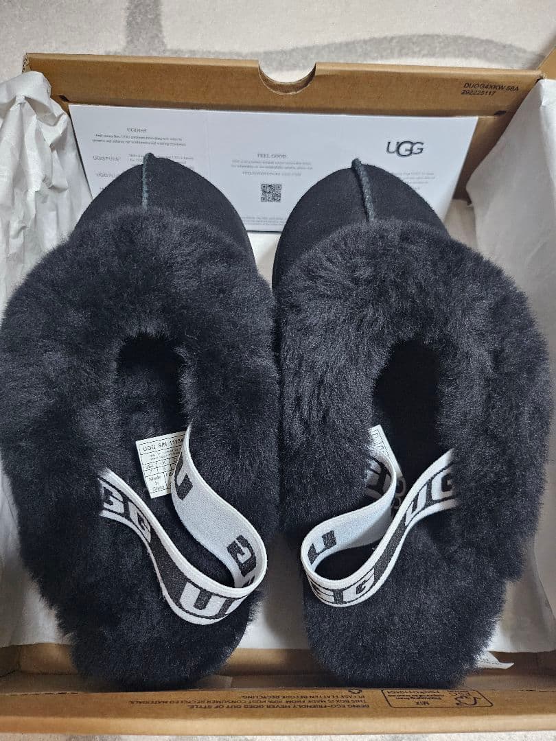 1度着用☆正規品UGGファンケット24㎝ S115214407 - 靴教師用