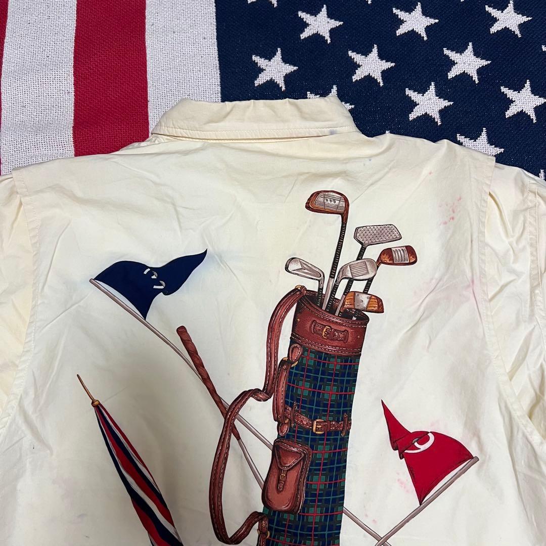 希少レア 90sラルフローレン ゴルフセット柄 スイングトップ アンチ