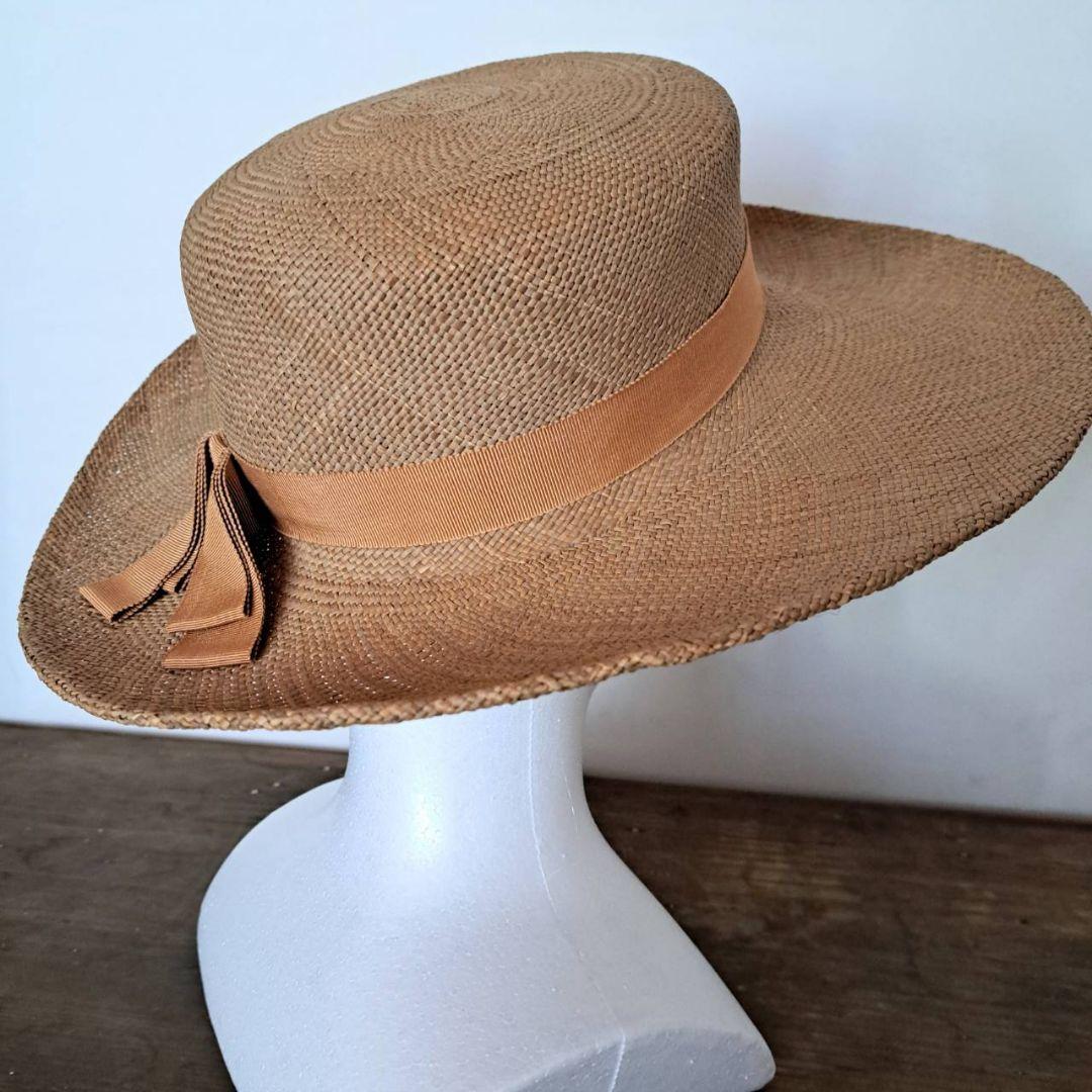 アンティーク 本パナマ帽 ハット 帽子 ヴィンテージ レトロ おすすめ品