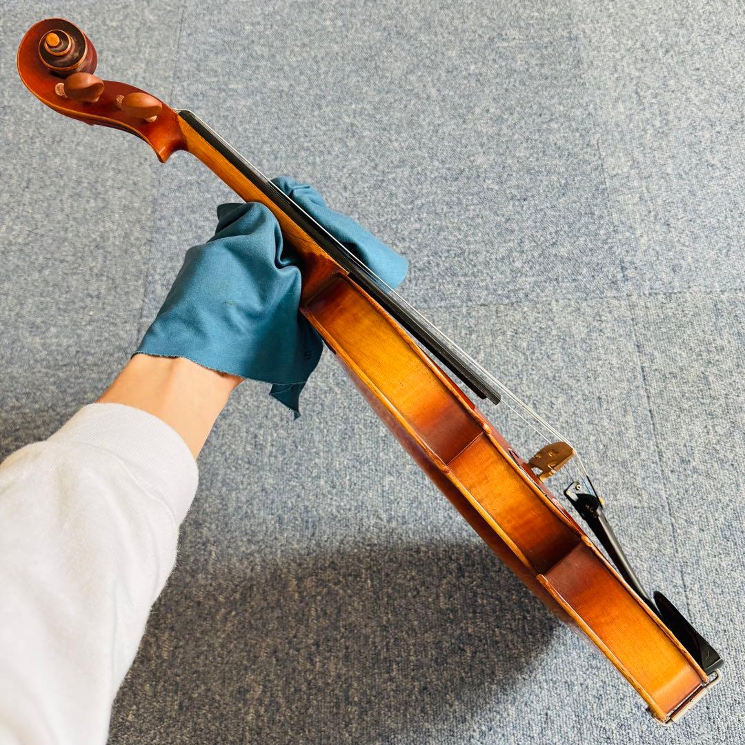 試奏動画あり】SUZUKI バイオリン No.103裏板一枚板【弓・ケース付