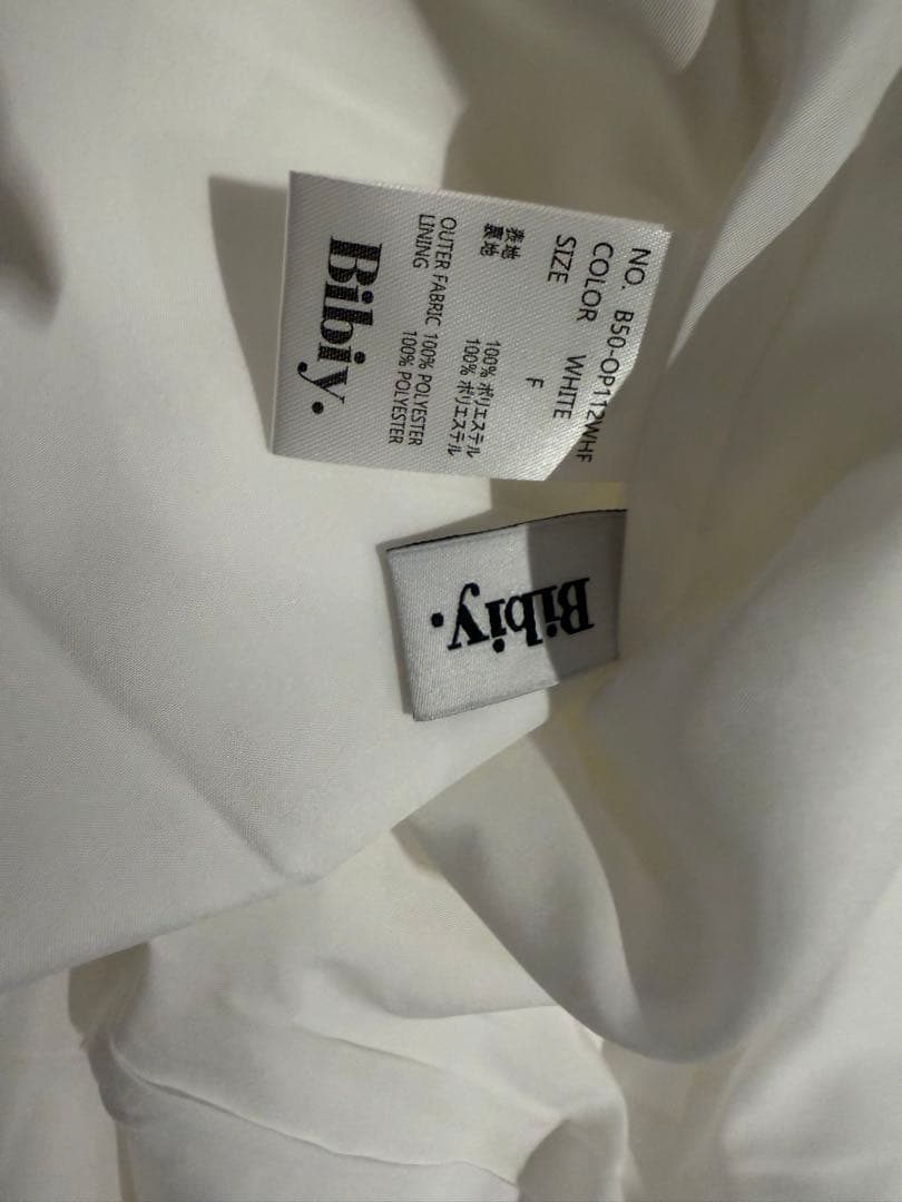 新品 Bibiy. RORY MINI DRESS ホワイト - メルカリ