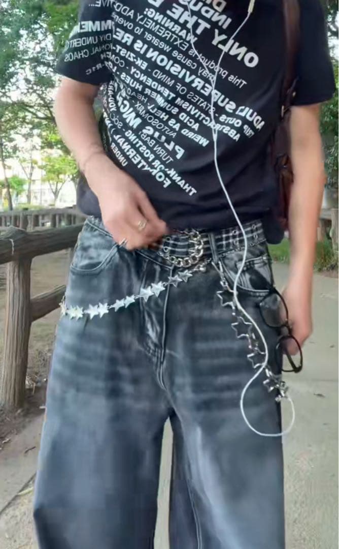 完売品】afb ベルト belt チェック柄 黒 グレー Lサイズ 円堂守着用