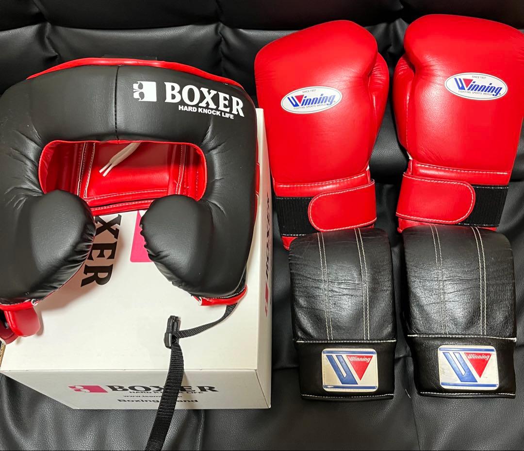 Winning ボクシンググローブ 16oz レッド Winning(ウイニング) ボクシンググローブ プロフェッショナルタイプ
