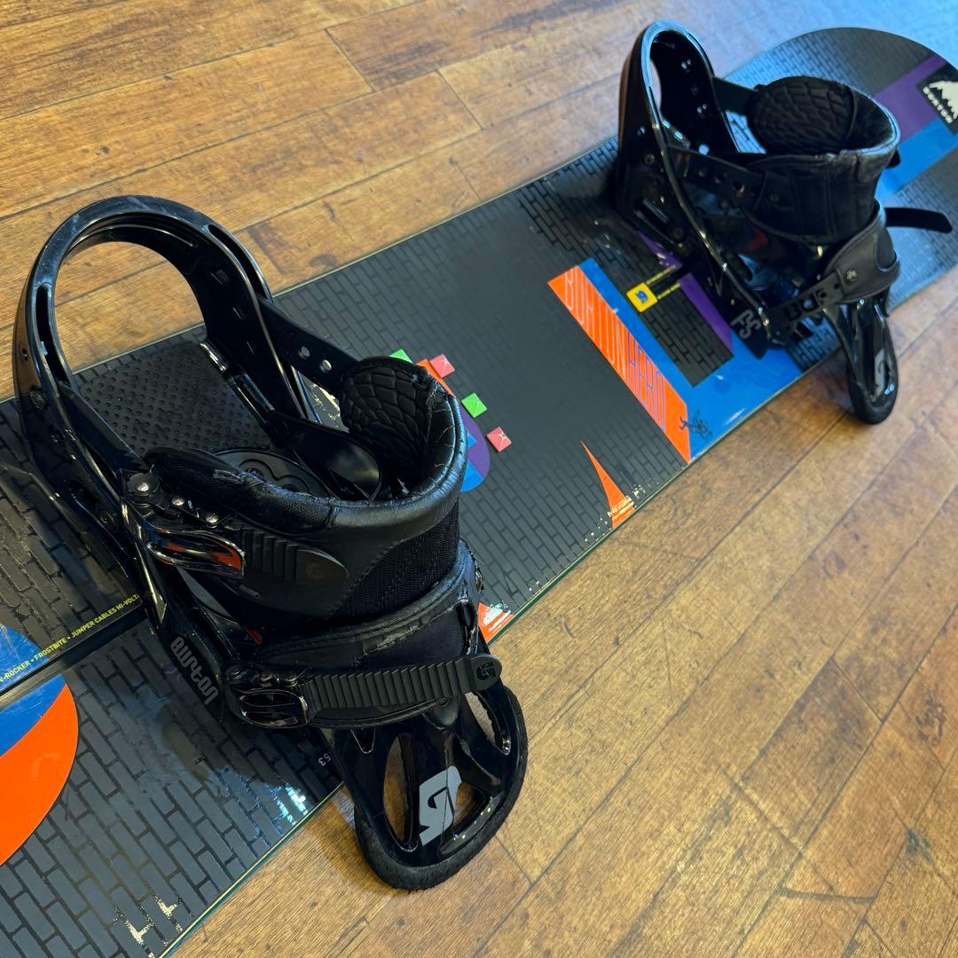 送料込！Burton スノーボード3点セットジャンク 26.5cm 152cm