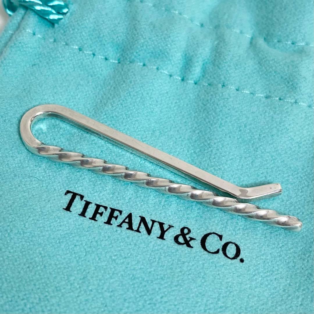 Tiffany & Co. ティファニー ツイスト ナロー ネクタイピン SV TIFFANY&Co.（ティファニー） ツイスト ノット タイバー SV925 K18