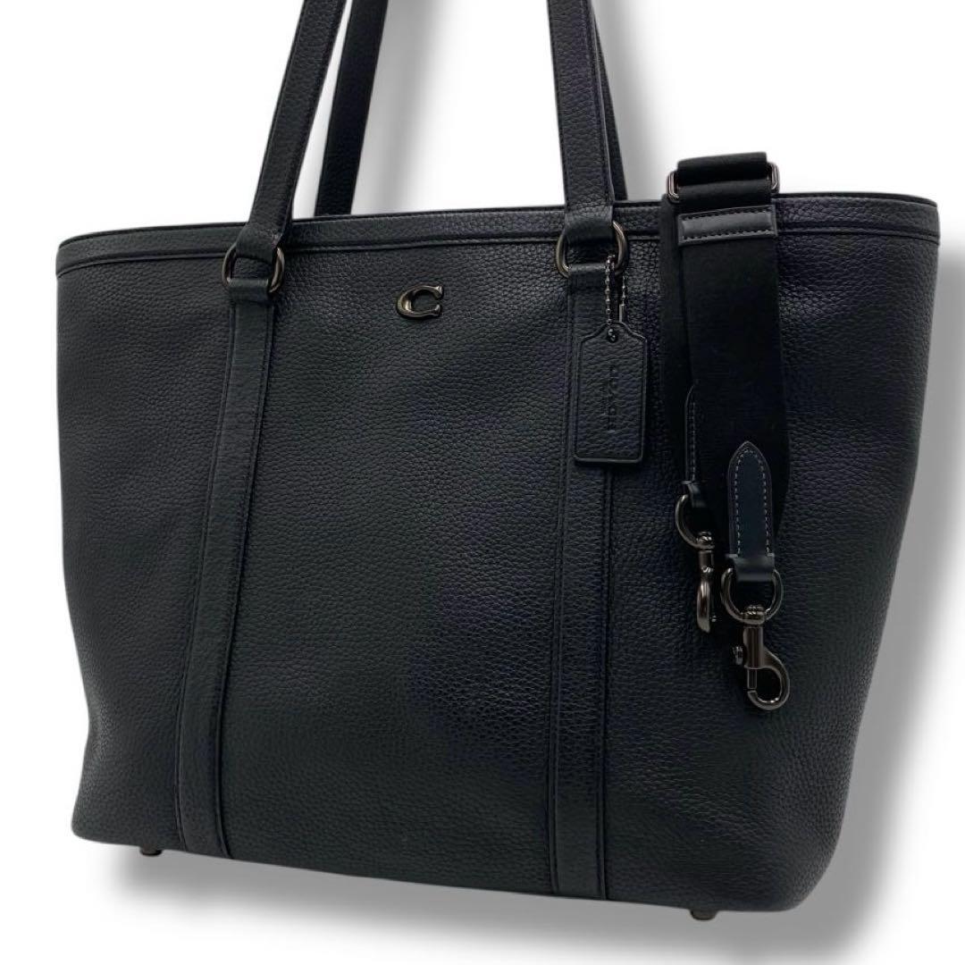 美品 COACH ゴッサム ジップ トートバッグ レザー A4 CU116 黒 公式】COACH – コーチ | ゴッサム ジップ トート バッグ