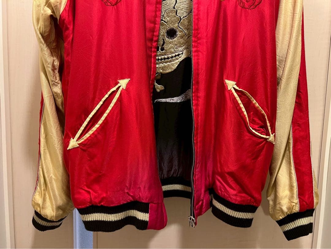 限定SALE！レア！テーラー東洋 エイジングモデル 蛇髑髏 龍 黒 赤