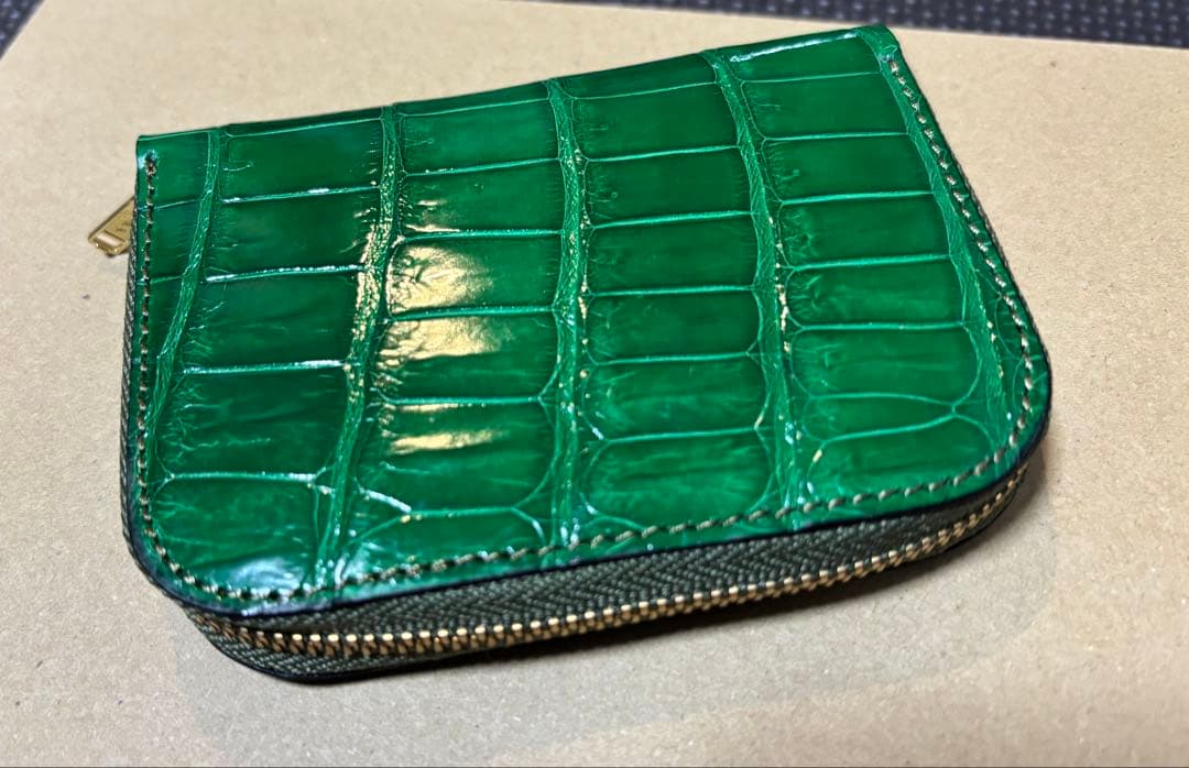 国産ポロサス　スモールクロコダイル firebird ラウンドケース 国産ポロサス スモールクロコダイル firebird ラウンドケース 国産