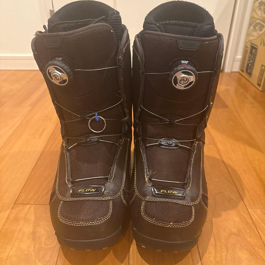 FLOW ZONE ブラウン スノーボードブーツ US8.5 RIDE ライド SAGE BROWN スノーボード ブーツ レディース ムラサキ
