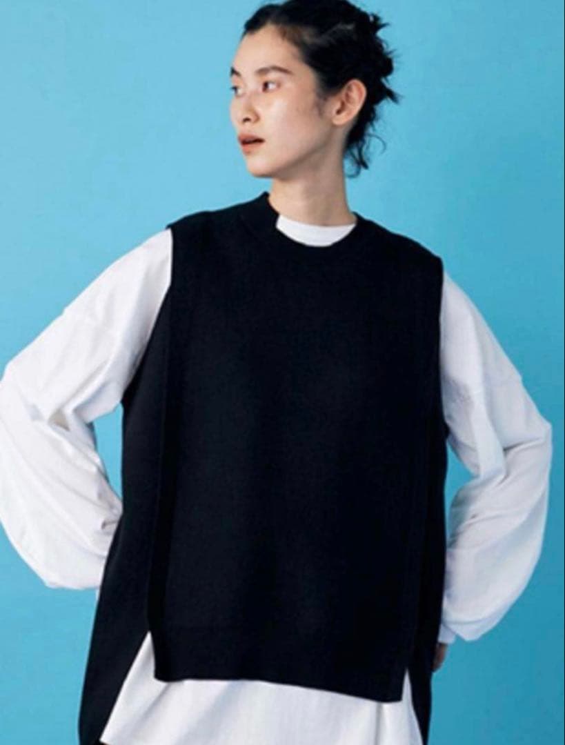 週末限定】ナゴンスタンス nagonstans ニット ベスト ジレ - メルカリ