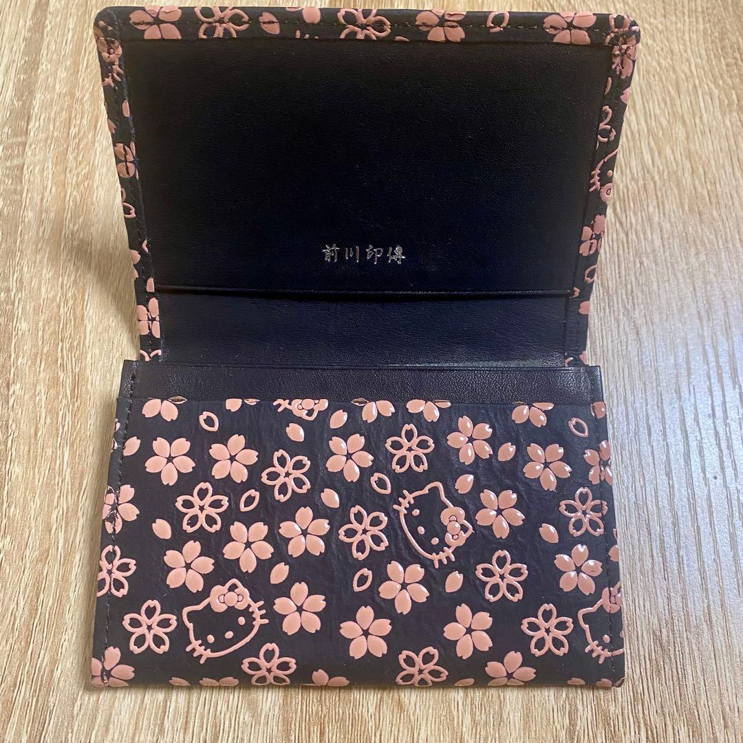 前川印傳 × ハローキティ】桜柄 名刺入れ - メルカリ