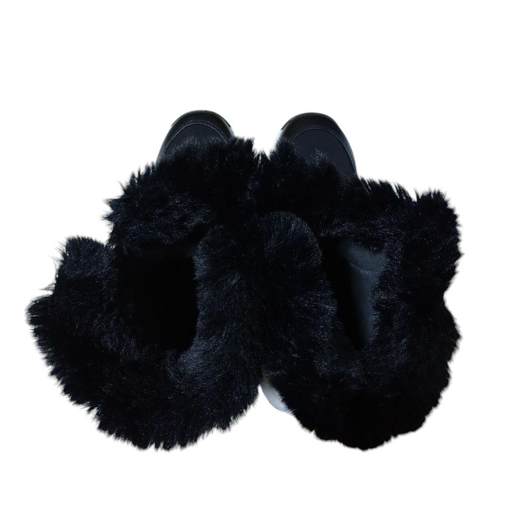 diana クリスタルバックル スノーブーツ 23.5サイズ(М) ブラック