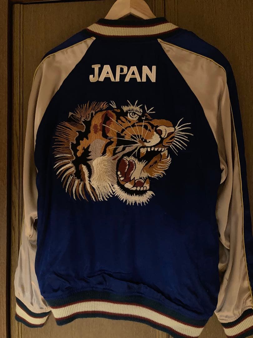 HOUSTON スカジャン 刺繍 日本地図 JAPAN 虎 竜 リバーシブル HOUSTON（ヒューストン） 爆買 ヒューストン【HOUSTON】RAYON SOUVENIR