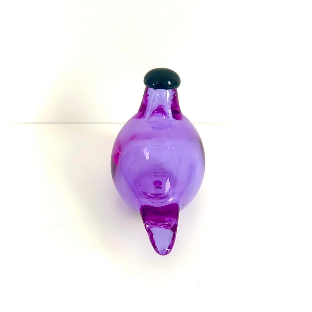 新品イッタラiittala バード オイバトイッカ チフチャフ アメジスト