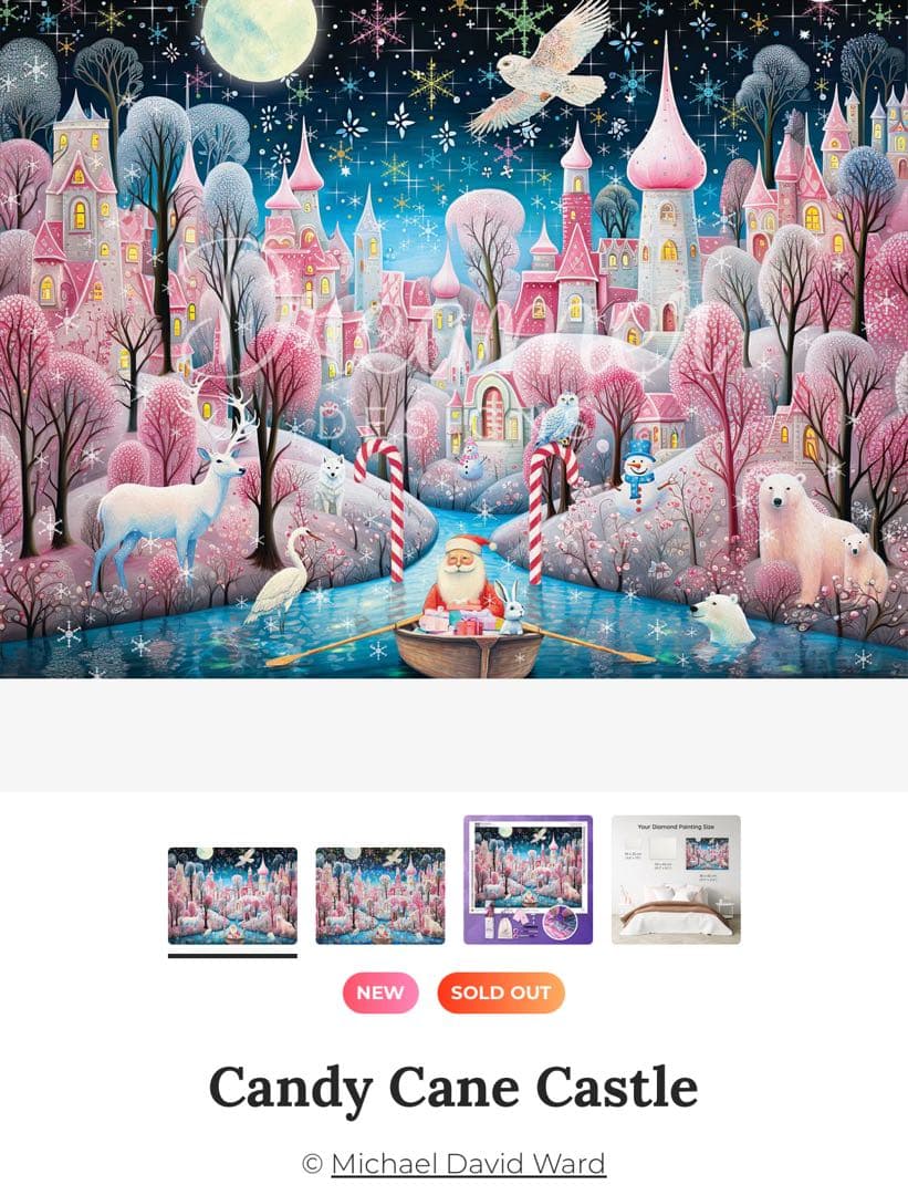 ドリーマーデザイン　CandyCaneCastle　#ダイヤモンドアートクラブ ドリーマーデザイン CandyCaneCastle #ダイヤモンドアートクラブ