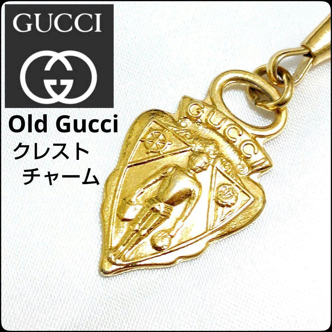 ✨Gucci✨Old☆Crest☆Charm☆Necklace☆Gold - メルカリ