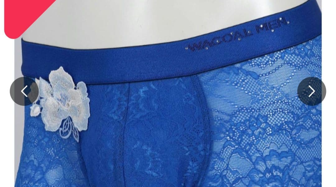 Lサイズ【完売品】ワコールメン 10周年記念 レースボクサーカラー BU