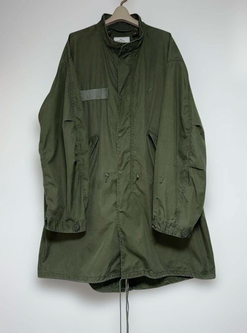 米軍 実物　M65 フィッシュテールパーカー　シェルのみ　82年製　モッズコート 82年製 US ARMY M-65 Fishtail Parka オリーブ M 80s 米軍実物