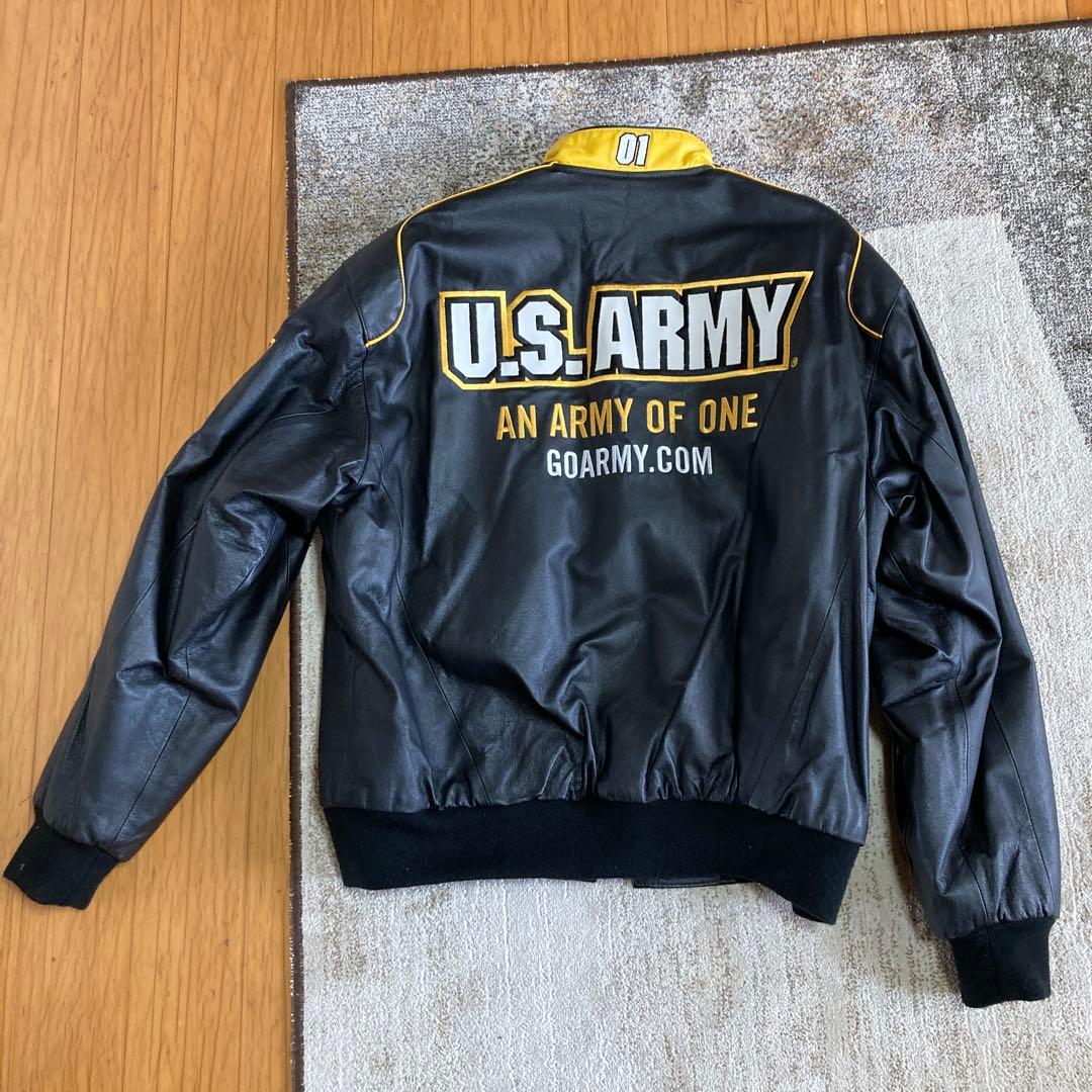 NASCAR レザー レーシングジャケット U.S.ARMY JH DESIGN