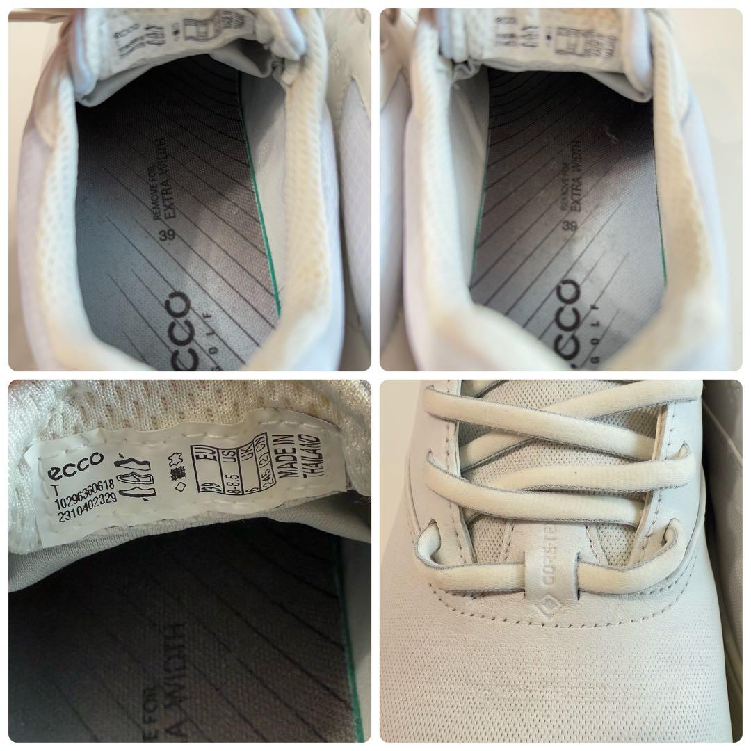 ECCO エコー ゴルフシューズ GORE-TEX 白 39 24.5cm