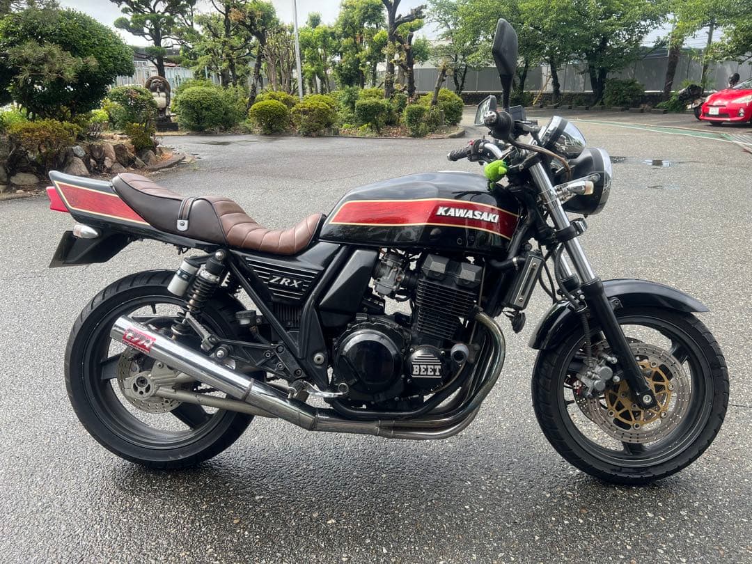 ZRX400 タックロール　シート　茶色 1994-2008年 ZRX400 タックロール 新品 シートカバー 茶色 ブラウン