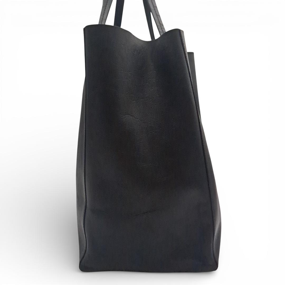 セリーヌ CELINE ホリゾンタルカバ トートバッグ レザー ブラック