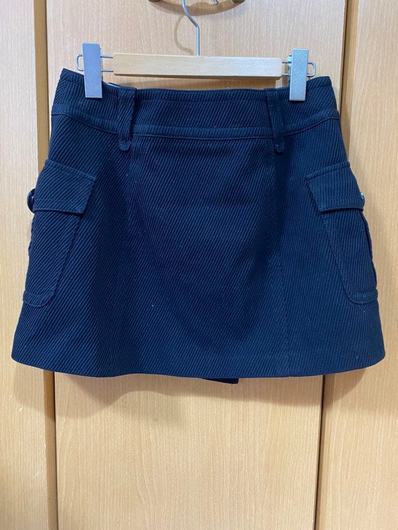 ✨美品✨バーバリーブルーレーベル ラップスカート 黒 ノバチェック