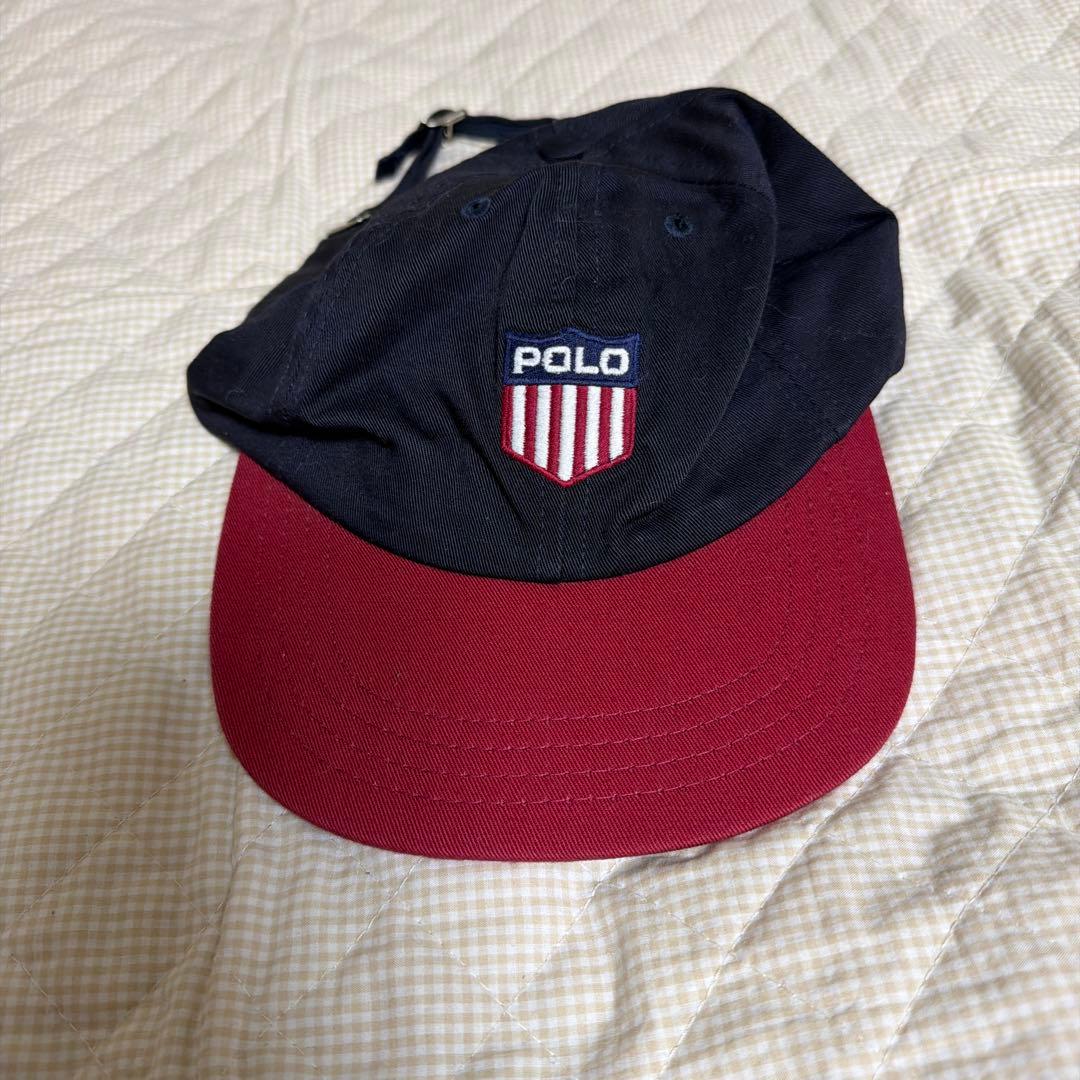 ポロスポーツ　ラルフローレン　ネイビー　帽子 POLO RALPH LAUREN(ポロ ラルフ ローレン) コットン チノ クラシック