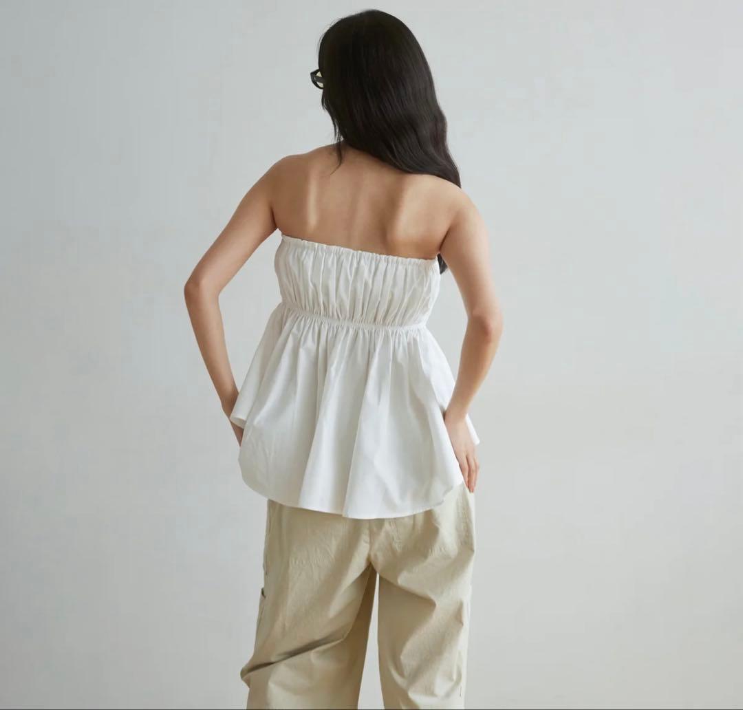 searoomlynn 2025年SSウエストSHAPEパットINベアトップス