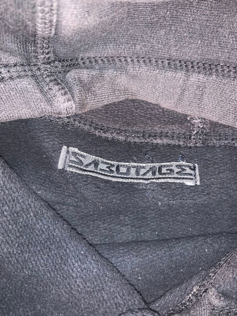 90s 超レア Sabotage shotgun hoodie - メルカリ