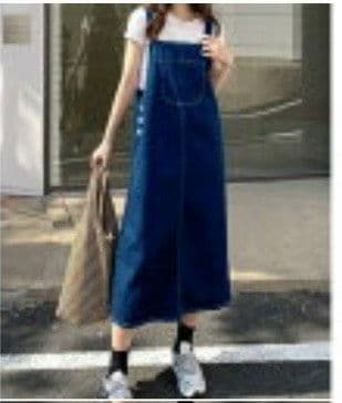 ミジェ―ン デニム ノースリーブ サロペット 2/M - メルカリ