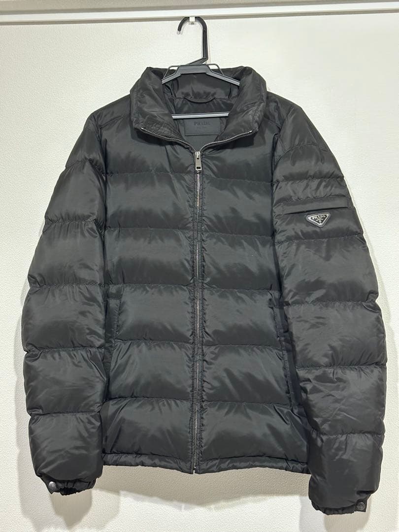 PRADA ブラック ダウンジャケット 50 PRADA（プラダ） ダウン ジャケット #50 約L〜XL相当 ブラック